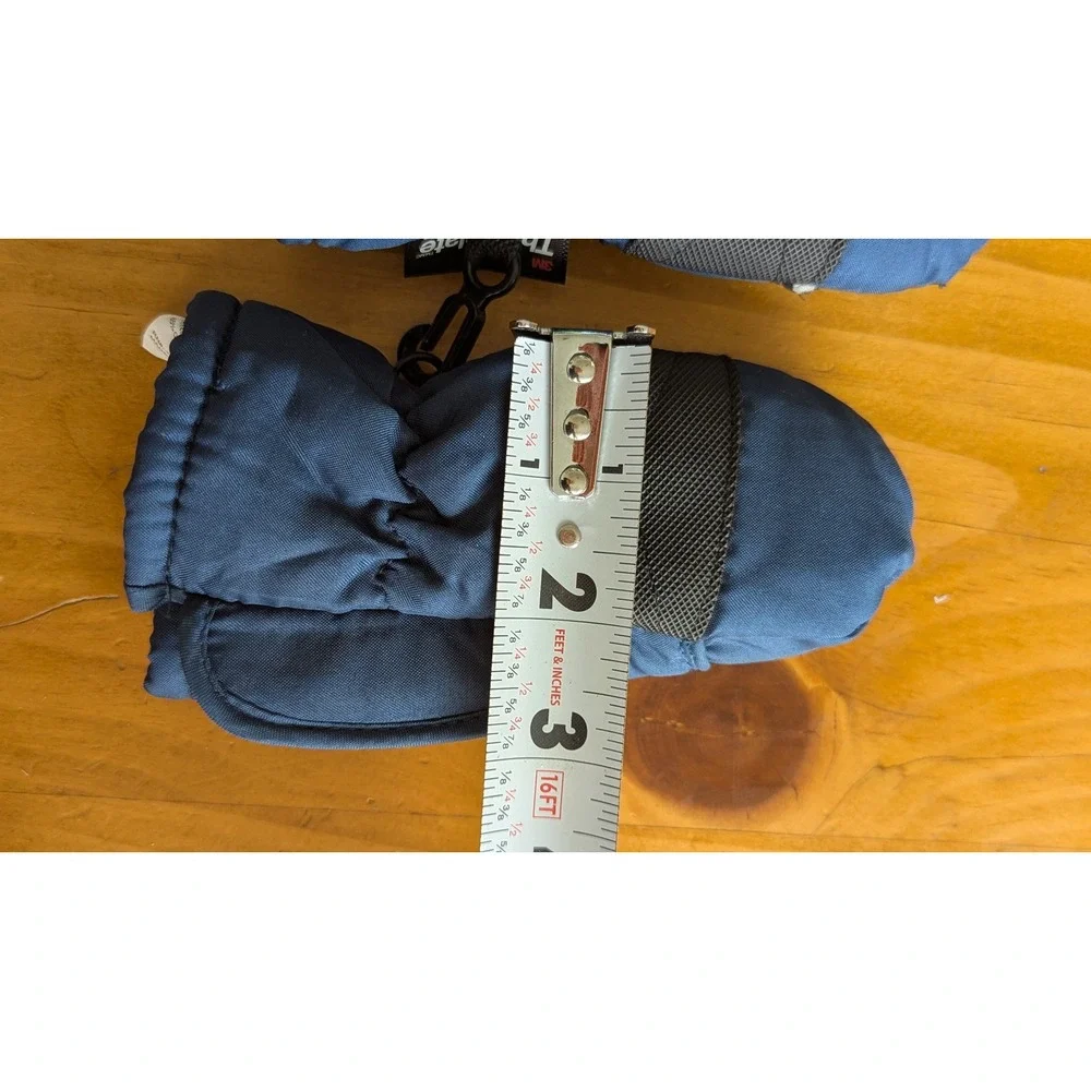 Kids Navy Blue 3M Thinsulate Insulated Winter Mittens 40g Warm Snow Mitts‎